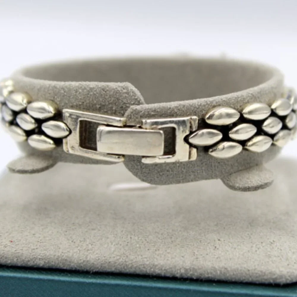 925 Marcasite Rhinestone Bracelet - Picture 3 of 8